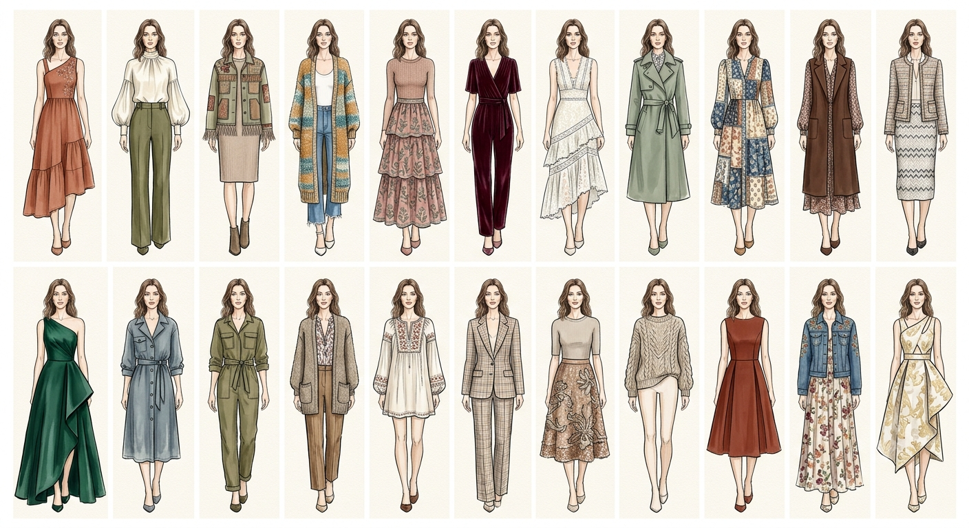 First half of the AI-generated fashion collection